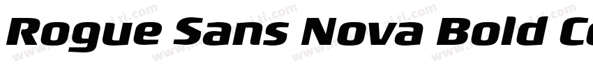 Rogue Sans Nova Bold Condensed Ital字体转换
